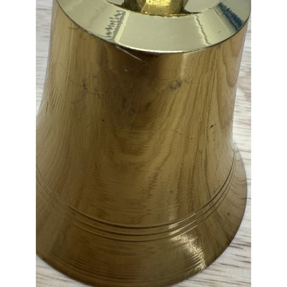 Vintage Brass Bell With Pineapple Top Made In India ‎ #14